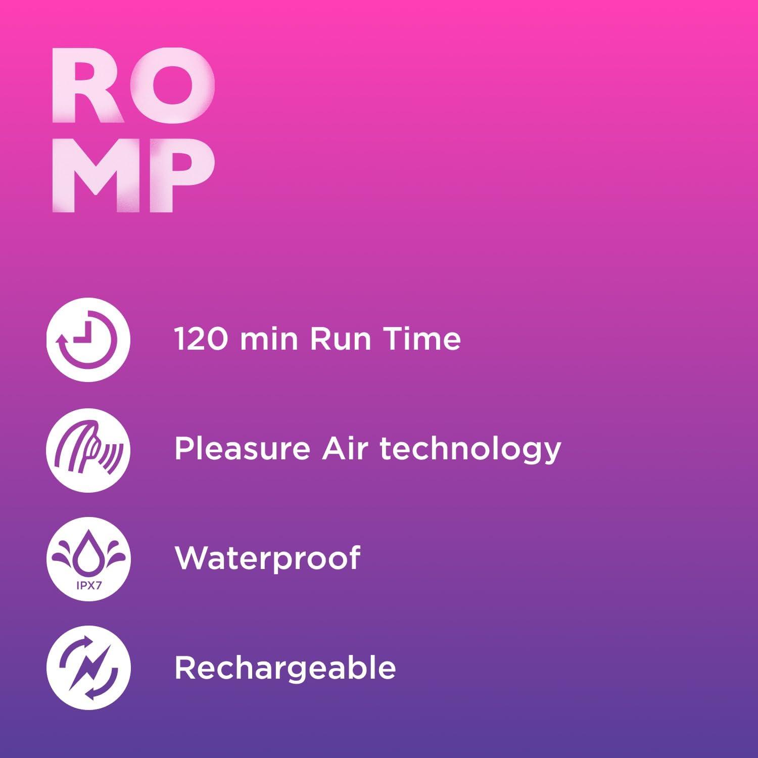 imageROMP Pulse Rabbit Vibrator amp Clit Sucker Clitoral Suction Device amp G Spot GSpot Stimulation amp Clitoris Sucker with Pleasure Air Technology Rechargeable amp Waterproof Adult Sex Toy for WomenPulse
