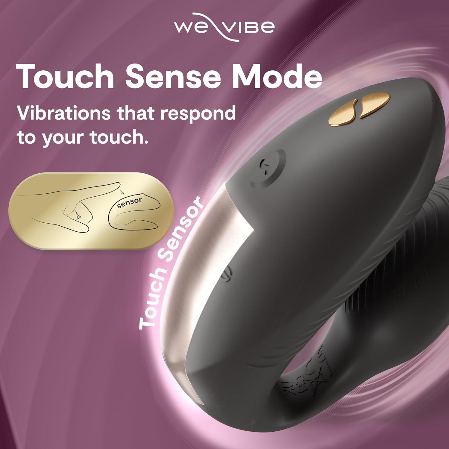 imageWeVibe Chorus Pro App Controlled Wireless Couples Vibrator Remote Controlled Adults Toy Silicone Stimulator with 10 Intensity Levels Clitoral amp GSpot Couples Sex Toy for Him amp Her PinkBlack