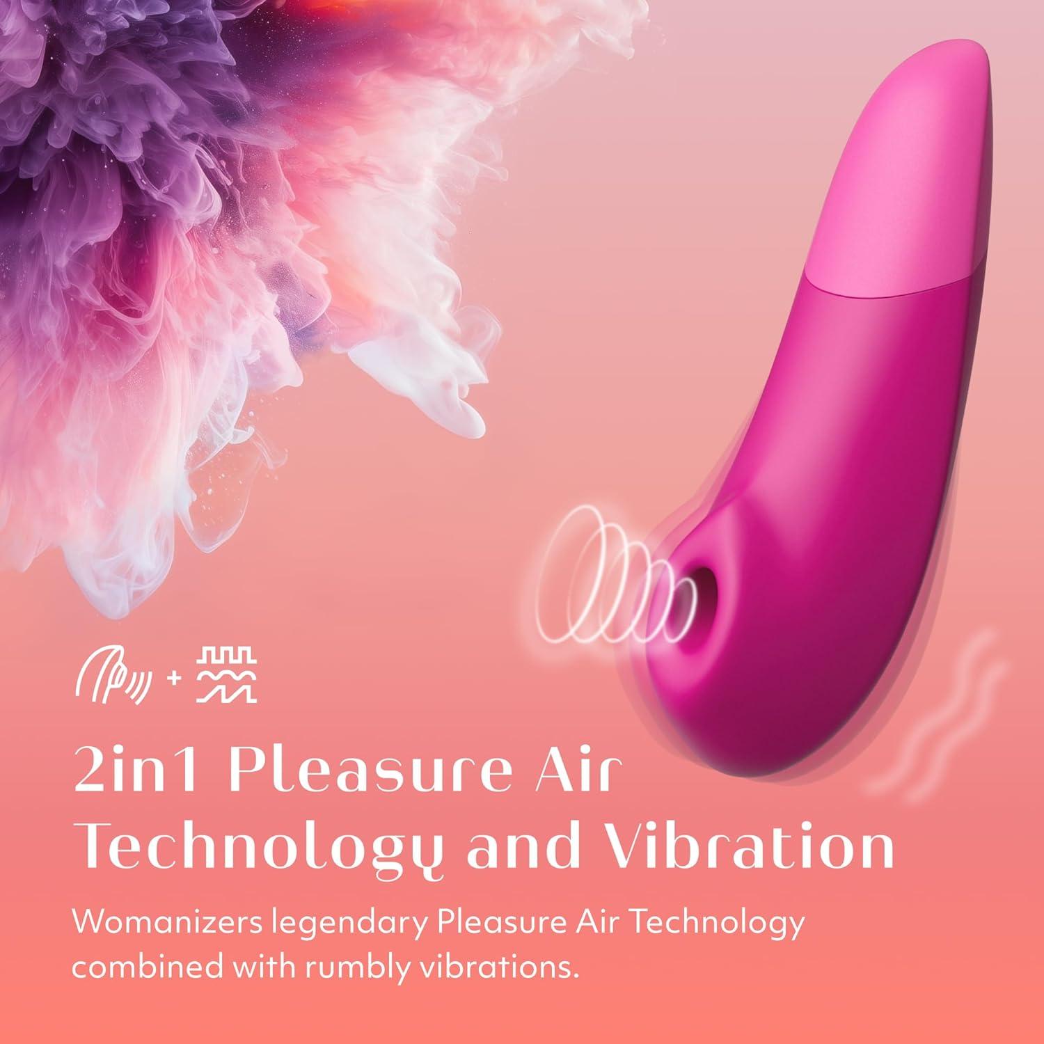 imageWomanizer Enhance 2 in 1 Air Massage Adult Toys amp Clitoris Vibrator for Women Clit Sucker Personal Massagers Clitoral Stimulator Vibration Sex Toys Couples Sexual Pleasure Tools for Women LilacPink