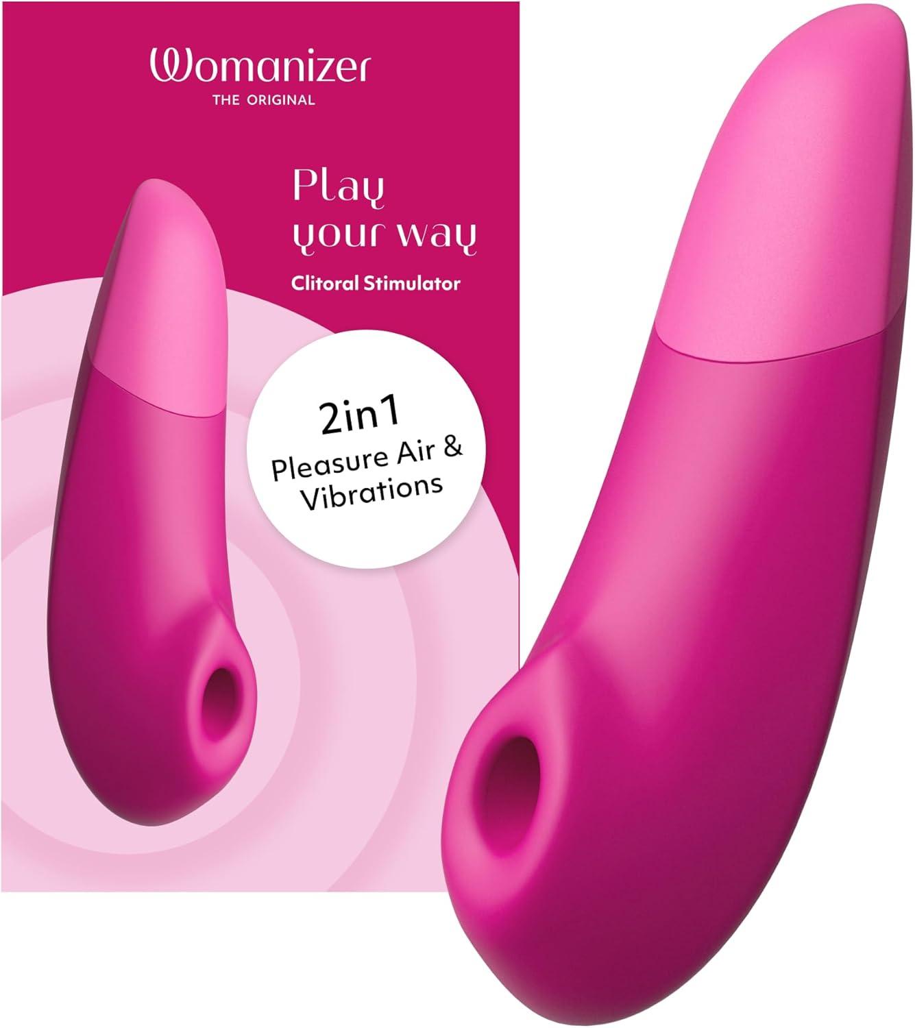 imageWomanizer Enhance 2 in 1 Air Massage Adult Toys amp Clitoris Vibrator for Women Clit Sucker Personal Massagers Clitoral Stimulator Vibration Sex Toys Couples Sexual Pleasure Tools for Women LilacPink
