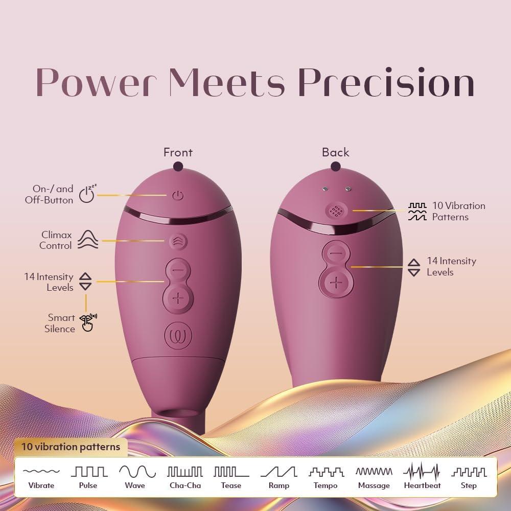 imageWomanizer Next Duo Rabbit Vibrator for Women 14 Vibration amp Sucking Modes 10 Patterns Dual Motor Dildo Adult Toy with Clit Sucker amp GSpot Vibrator Quiet Clitoral Stimulator Sex Toys PinkPink
