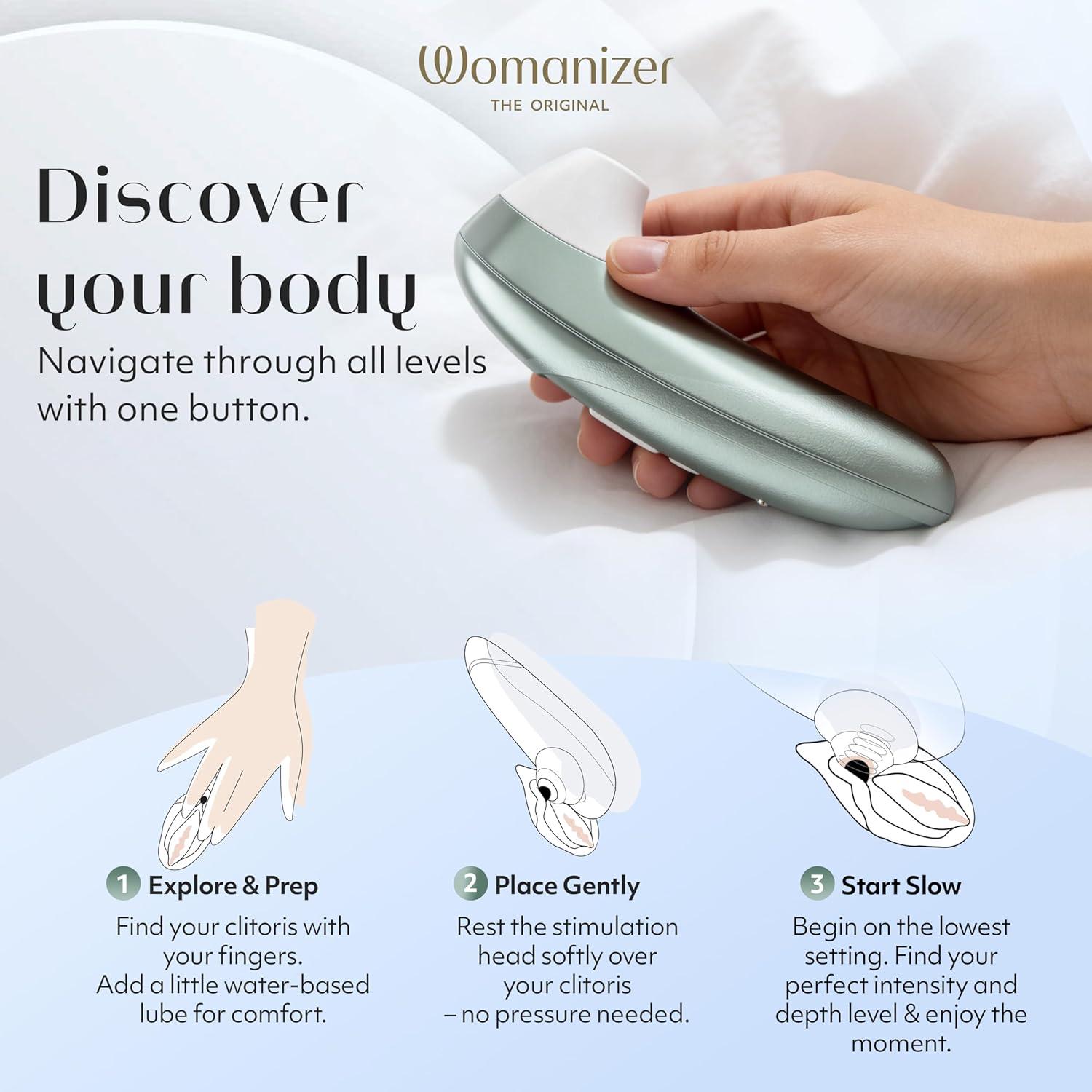 imageWomanizer Pro Clit Sucker Adult Toys Clitoris Vibrator for Women amp Couples Vibrating Sex Toy Clit Stimulator for Woman with 11 Suction Speeds Waterproof Clitoral Stimulation Massager LilacGreen