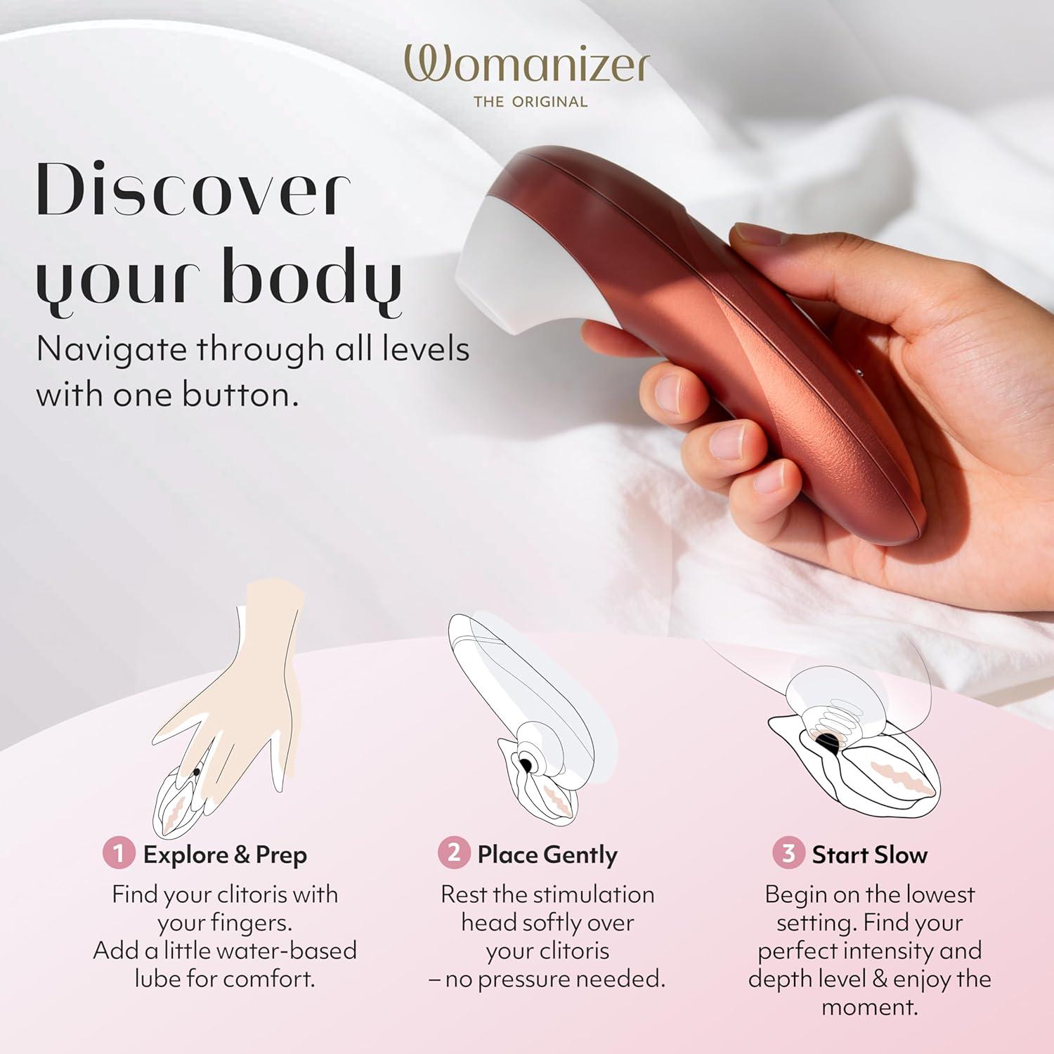 imageWomanizer Pro Clit Sucker Adult Toys Clitoris Vibrator for Women amp Couples Vibrating Sex Toy Clit Stimulator for Woman with 11 Suction Speeds Waterproof Clitoral Stimulation Massager LilacRed