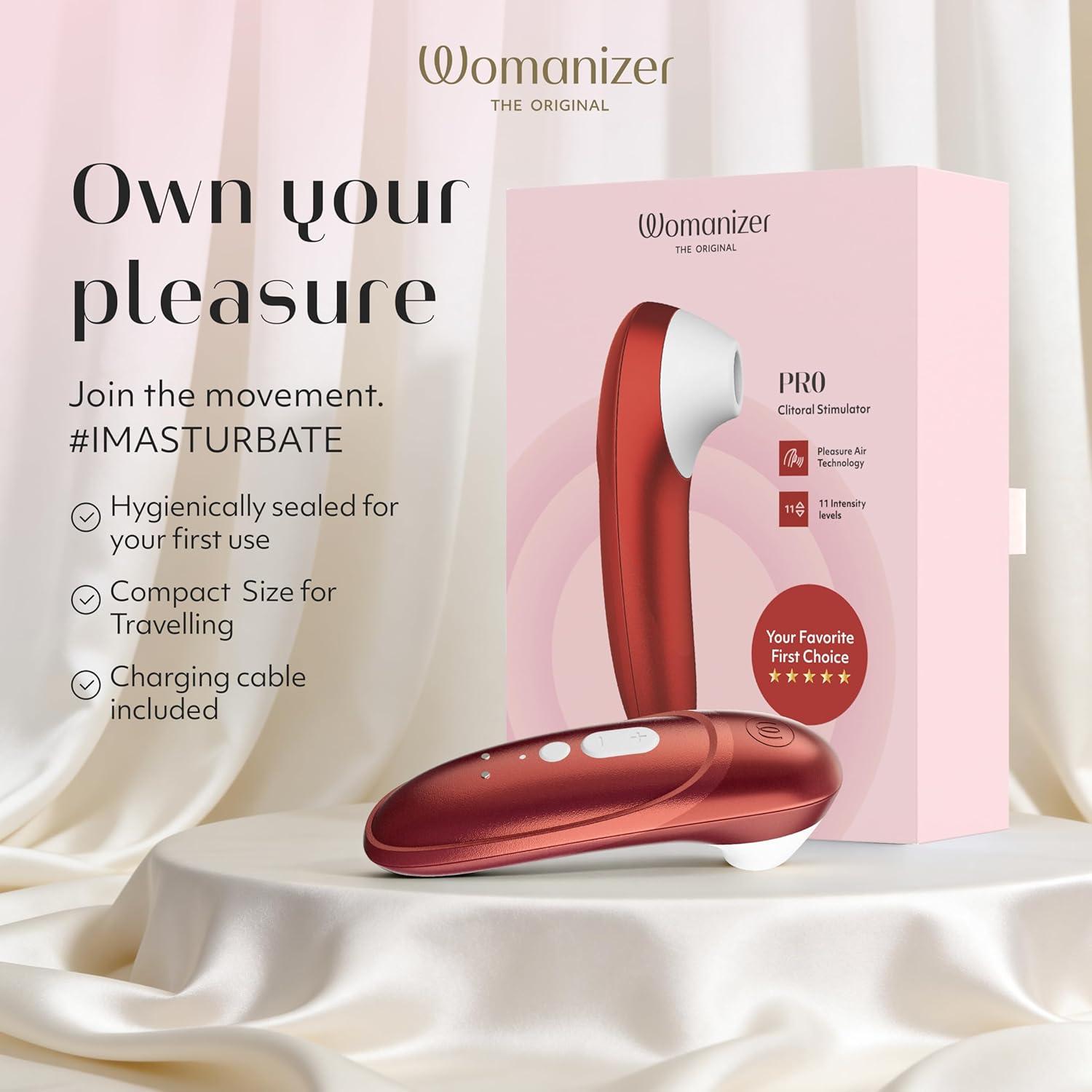 imageWomanizer Pro Clit Sucker Adult Toys Clitoris Vibrator for Women amp Couples Vibrating Sex Toy Clit Stimulator for Woman with 11 Suction Speeds Waterproof Clitoral Stimulation Massager LilacRed