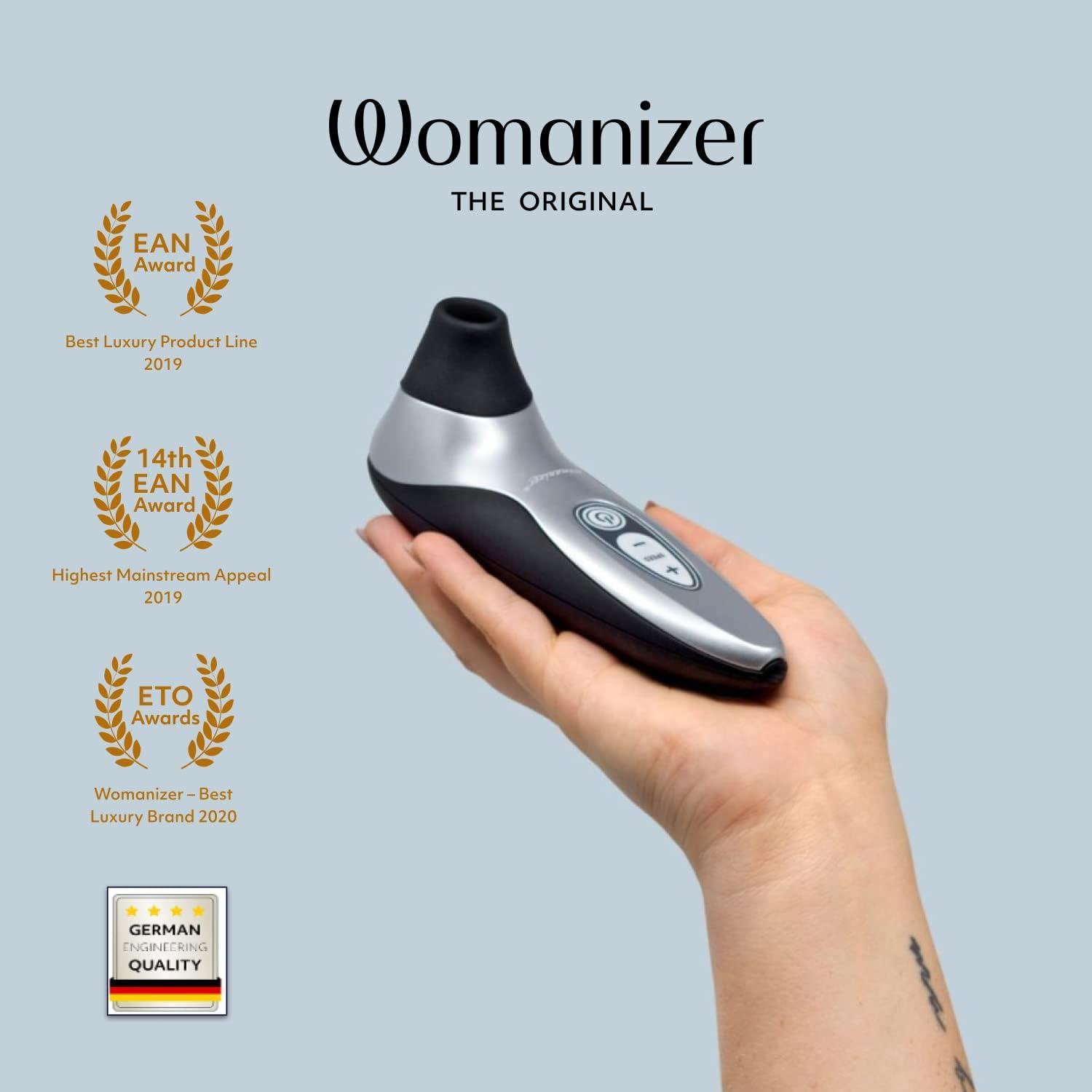 imageWomanizer Pro40 Clitoris Vibrator Sex Toy Clit Stimulator with 6 Suction Speeds Vibrating Dildo Adult Toys for Women Clit Sucker Sexual Pleasure Tools for Women Personal Massager Rose GoldBlack