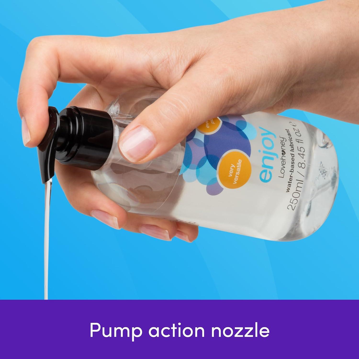imageWomanizer Starlet Black Mini Pleasure Air Clitoris Sucker and Lovehoney Enjoy Water Based Lube 85 fl oz Couples Sex Toys Bundle