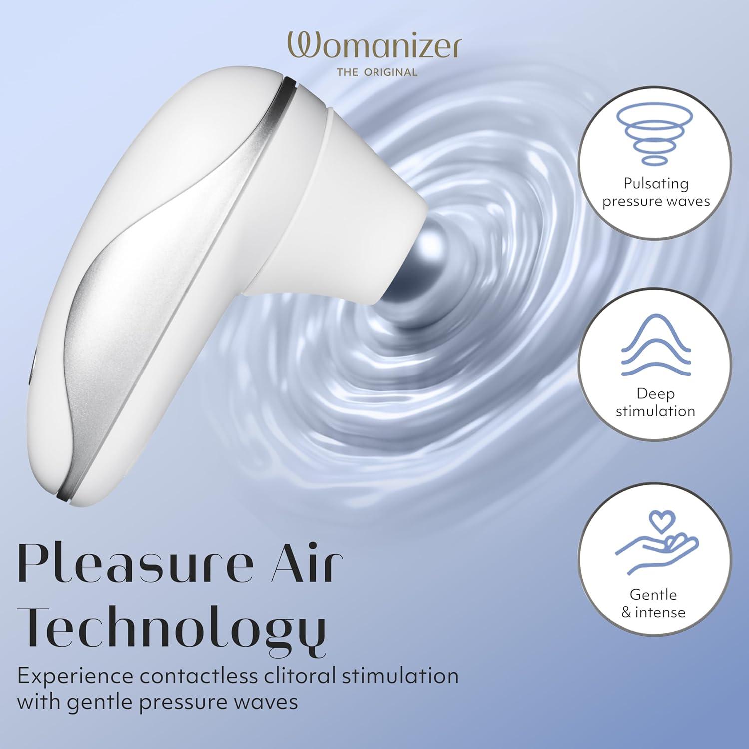 imageWomanizer Starlet Clitoris Vibrator Sex Toy Clit Stimulator with 4 Suction Speeds Vibrating Dildo Adult Toys for Women Clit Sucker Sexual Pleasure Tools for Women Personal Massager BlackWhite