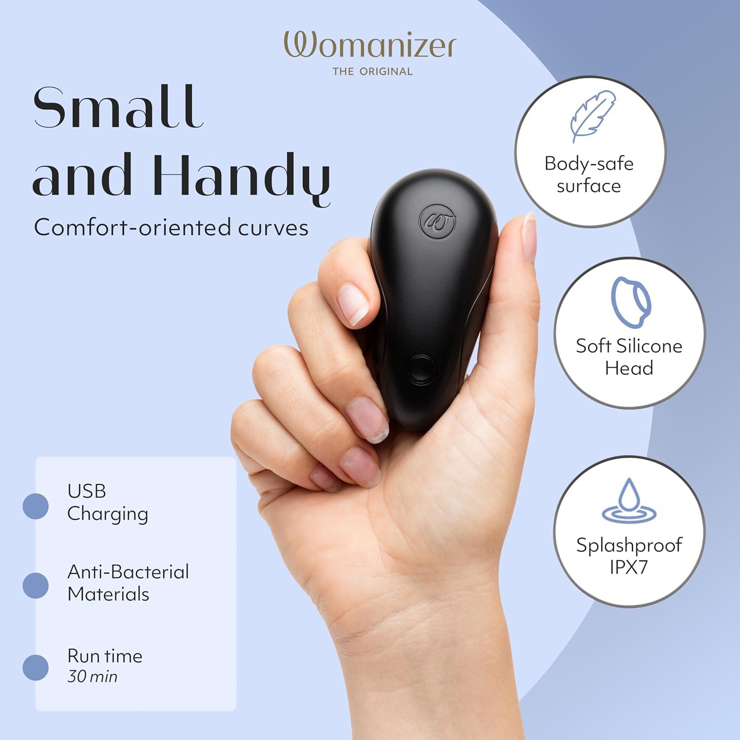 imageWomanizer Starlet Clitoris Vibrator Sex Toy Clit Stimulator with 4 Suction Speeds Vibrating Dildo Adult Toys for Women Clit Sucker Sexual Pleasure Tools for Women Personal Massager BlackBlack