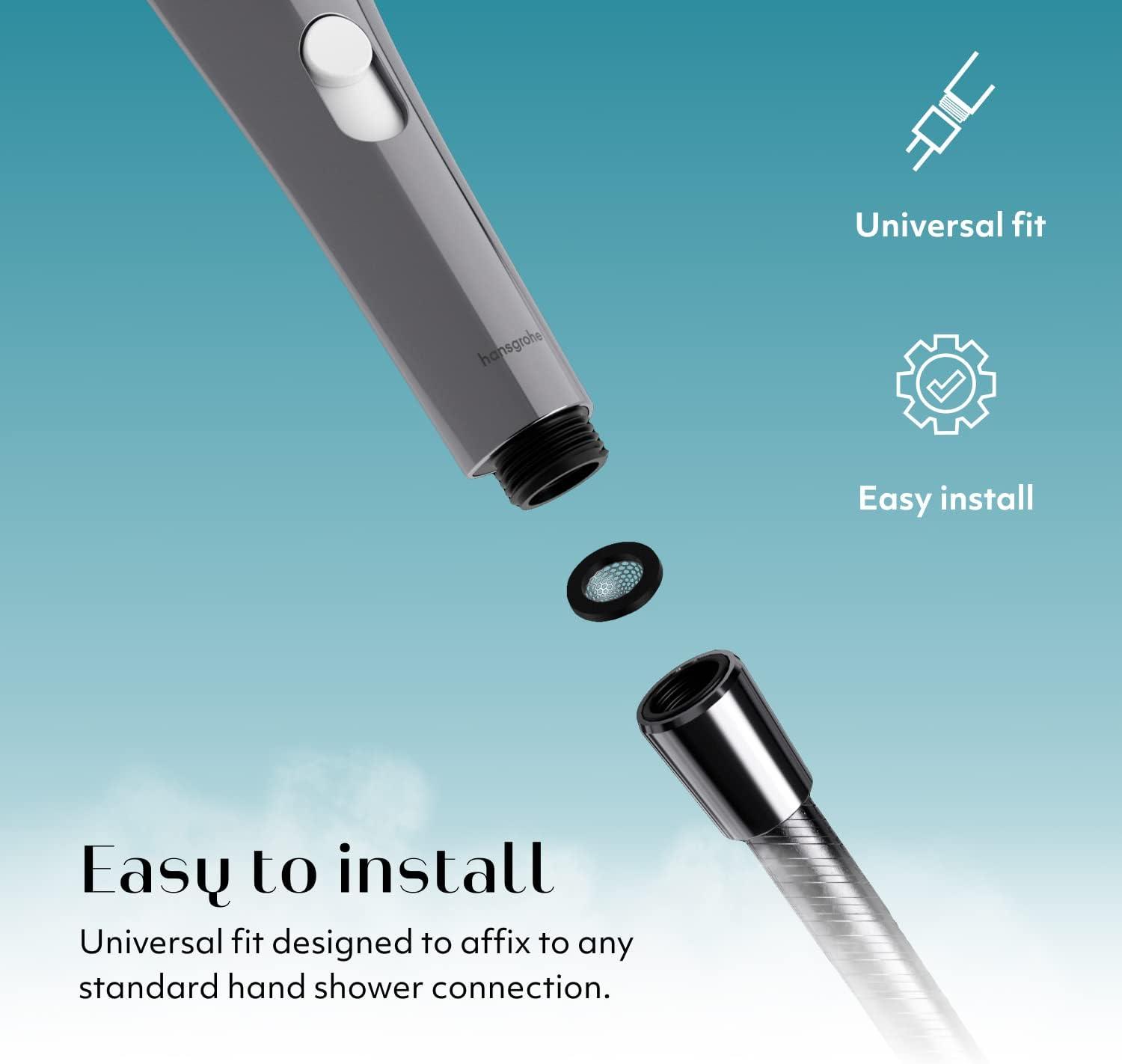 imageWomanizer Wave Multifunction Shower Head Special Jet Water Powered Personal Massager 2in1 Showerhead for Women Control 3 Pattern Settings Handheld Water Pressure Massage Tool ChromeChrome