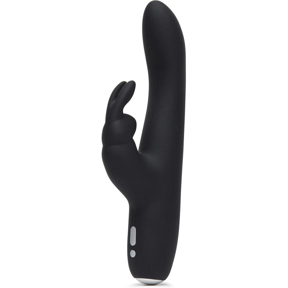 imageFifty Shades of Grey Greedy Girl Rabbit Vibrator  5 Inch Slimline Silicone G Spot Vibrator for Women  9 Patterns amp 3 Speeds Adult Sex Toy  Rechargeable amp Waterproof  BlackBlack