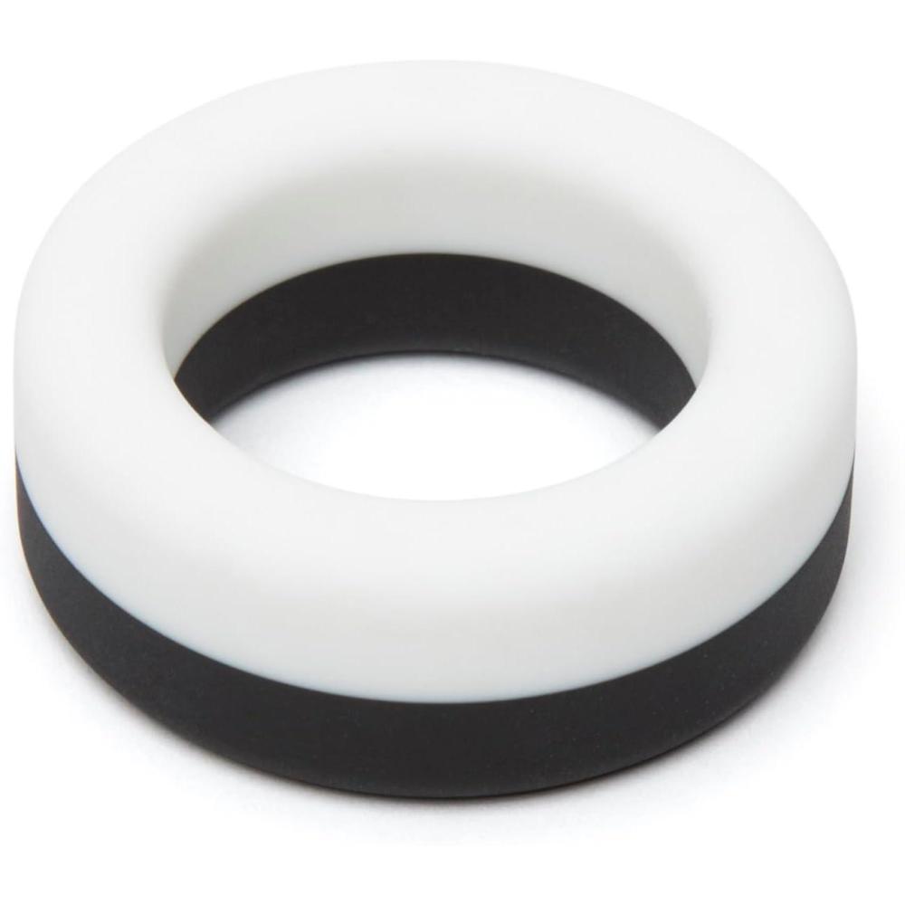 imageLovehoney Cock Ring  Extra Thick Soft Silicone Penis Ring  Snug amp Comfortable  Waterproof  BlackWhite