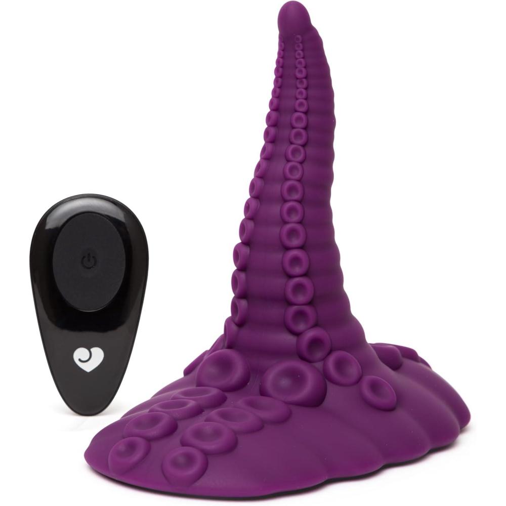 imageLovehoney Fantasy Grinding Tentacle Monster Dildo Adult Toy  Remote Control Silicone GSpot Dildo with Clit Massager amp 10 Vibration Modes  45 Inch Riding Vibrator for Women Sex Toy Masturbator