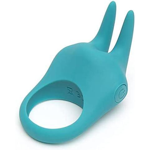 imageLovehoney Ignite Rabbit Vibrating Cock Ring  Stretchy Silicone Penis Ring  20 Function Stimulation Device for Couples Sex  Rechargeable  Waterproof  Turquoise