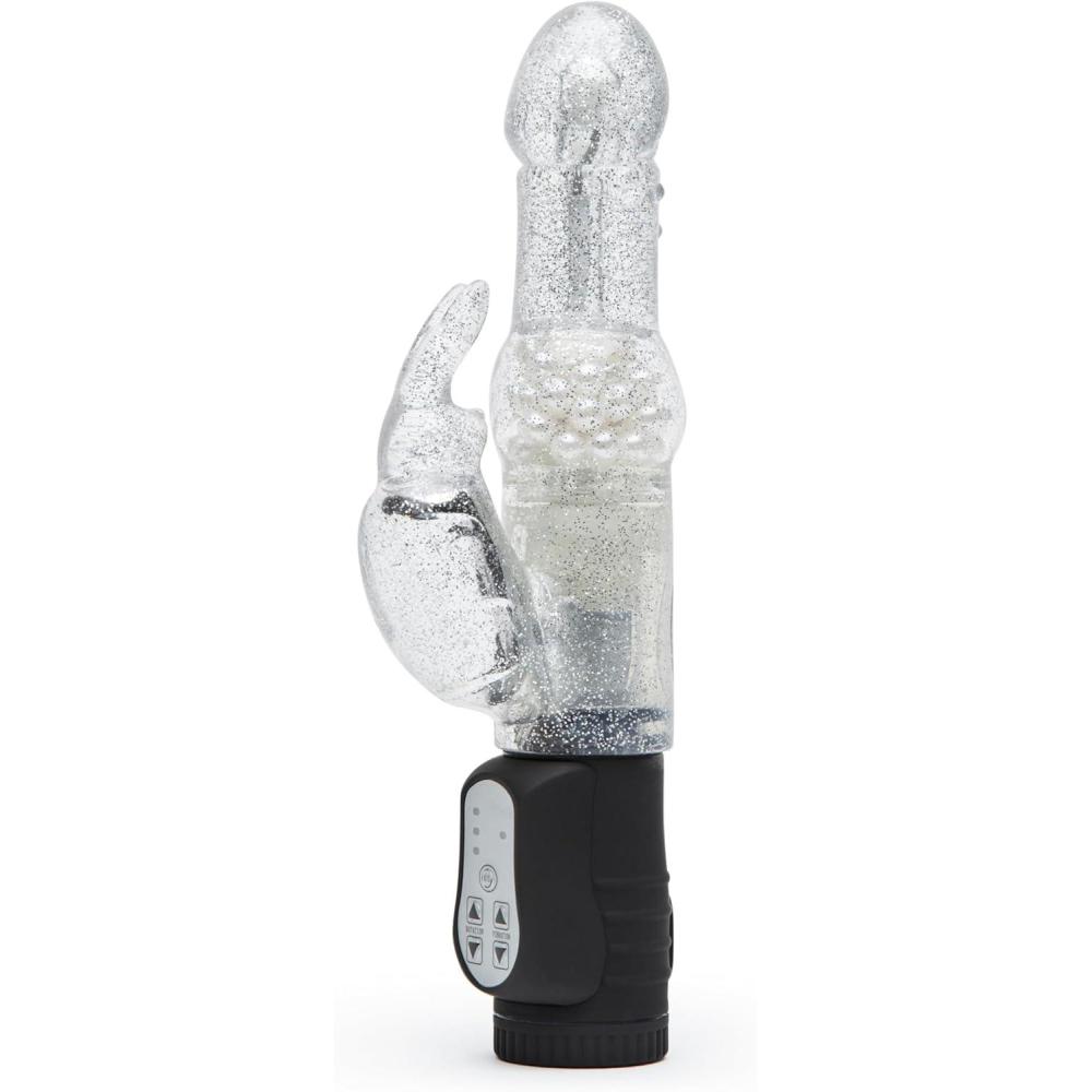 imageLovehoney Jessica Rabbit Vibrator Dual Stimulation Adult Sex Toy 5 Inch Vibrator for Women with Rotating Shaft Clitoris amp GSpot Stimulator Splashproof Personal Massager for Woman SilverSilver