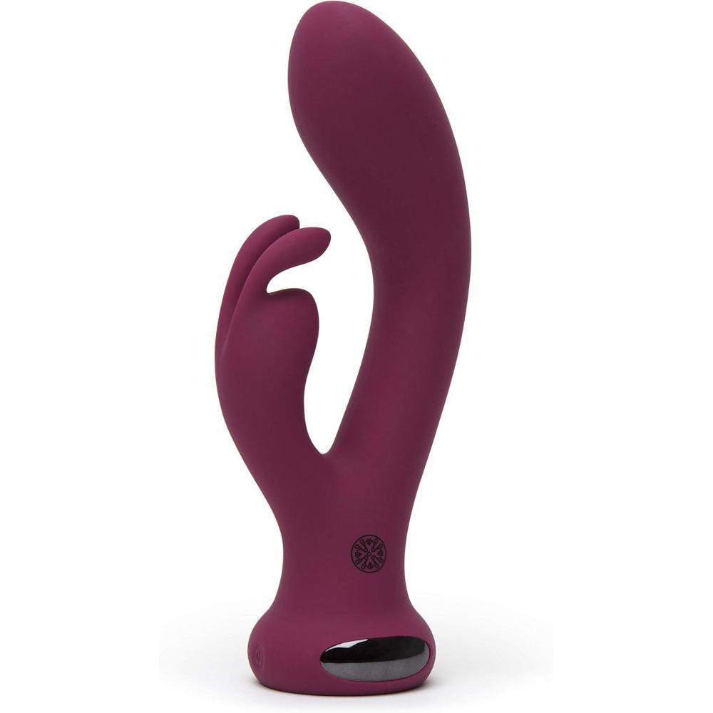imageLovehoney Mantric Rabbit Vibrator  45 Inch Curved G Spot Vibrator for Women  Silicone Rabbit Ears amp Beginner Friendly  Dual Stimulation Adult Sex Toy  Rechargeable amp Waterproof  Pink