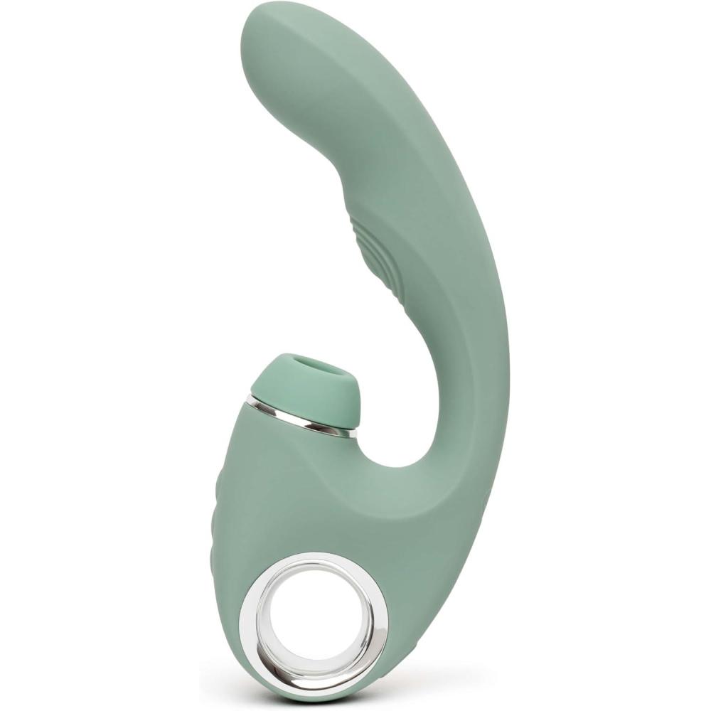 imageLovehoney Pulsing G Spot Vibrator amp Clit Sucker Stimulator Dual Stimulation Silicone Vibrating Dildo for Women Clitoral Suction Adult Toy Sexual Pleasure Personal Massager Sex Toys for Couples
