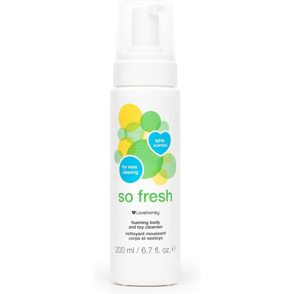 imageLovehoney So Fresh Foaming Toy Cleaner Spray Lightly Scented Water Based Formula 67 fl oz