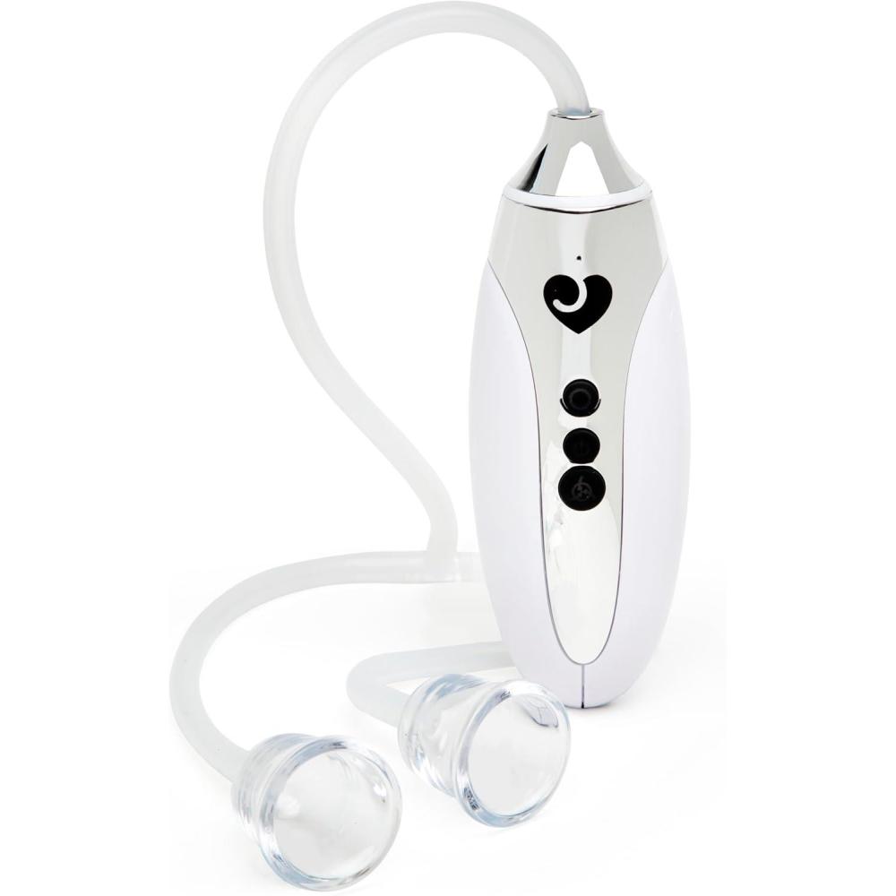imageLovehoney Swell Yeah AutoSuction Nipple Pump Set Rechargeable Electric Suckers 7 Intensity Modes amp Remote Control Automatic Cups for Enhanced Sensitivity Breast Stimulation amp Foreplay Pleasure