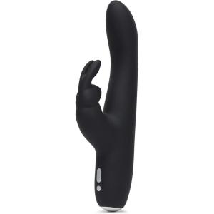 Fifty Shades of Grey Greedy Girl Rabbit Vibrator – 5 Inch Slimline Silicone G Spot Vibrator for Women – 9 Patterns & 3 Speeds Adult Sex Toy – Rechargeable & Waterproof – Black(Black)