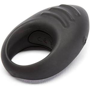 Lovehoney Desire Luxury Vibrating Cock Ring – Textured Silicone Penis Ring – 20 Function Vibrating Stimulator for Couples Sex – Rechargeable – Waterproof – Black
