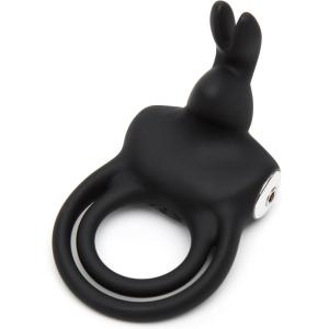 Lovehoney Happy Rabbit Vibrating Cock Ring Male Sex Toy | Silicone Stretchy Penis Ring Enhancer for Shaft & Balls | Clitoral Stimulator with 12 Modes | Adult Couples Sex Toy Erection Enlarger Support