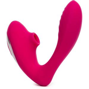 Lovehoney Indulge Clitoral Sucking Vibrator | Vibrating Dildo for Clit & G Spot Double Stimulation Device | Waterproof Clit Sucker | Clitoris Stimulator | Personal Massager Adult Sex Toys for Women