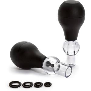 Lovehoney Nipple Suckers Pump Set | Nipple Sucking Toy with Stretchy Rings | Beginner Sex Toy Gifts for Women | Vacuum Cupping Breast Stimulator for Increased Sensitivity | Couples Adult Sex Games