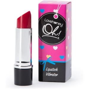 Lovehoney Oh! Kiss Me Lipstick Vibrator – Plastic – Single Speed – Latex & Phthalate Free