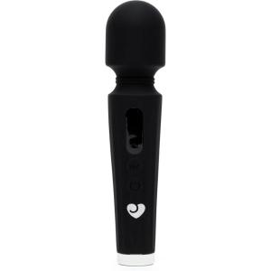 Lovehoney Power Play Wand Vibrator | Silicone Mini Vibrator Wand | 7 Powerful Vibrating Modes Adult Toy for Women | Discreet Personal Massager for Clitoral & Body Massage | Couples Sex Toys | Purple(Black)
