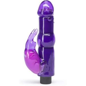 Lovehoney Rabbit Vibrator – 5.5 Inch Beginner Friendly G Spot Vibrator for Women – Easy to Use Dual Stimulation Adult Sex Toy – Waterproof – Purple(Purple)
