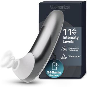 Womanizer Pro Clit Sucker Adult Toys | Clitoris Vibrator for Women & Couples | Vibrating Sex Toy | Clit Stimulator for Woman with 11 Suction Speeds | Waterproof Clitoral Stimulation Massager | Lilac(Gray)
