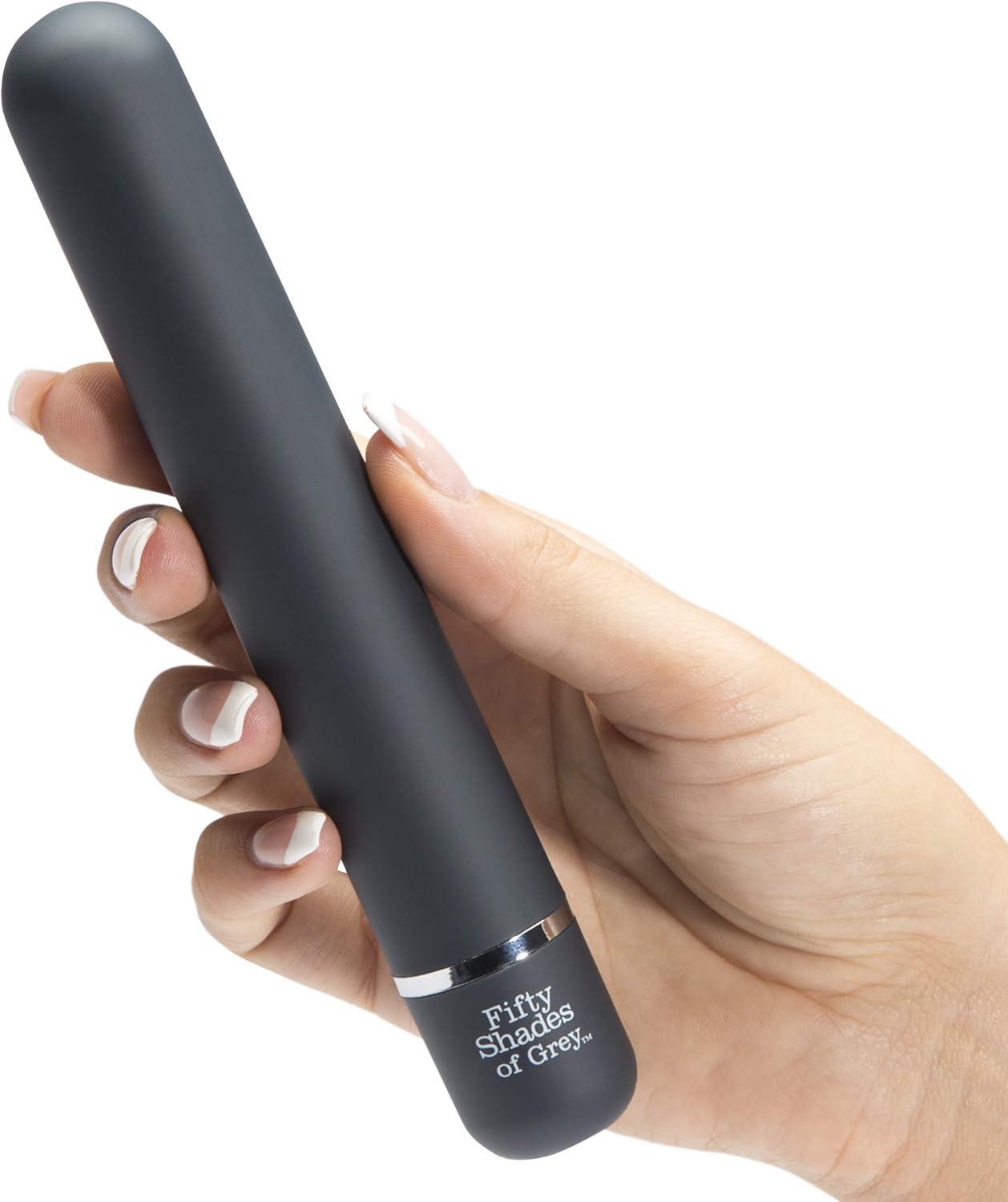 imageFifty Shades of Grey Charlie Tango Black Classic Vibrator with Smooth Tip 100 Waterproof