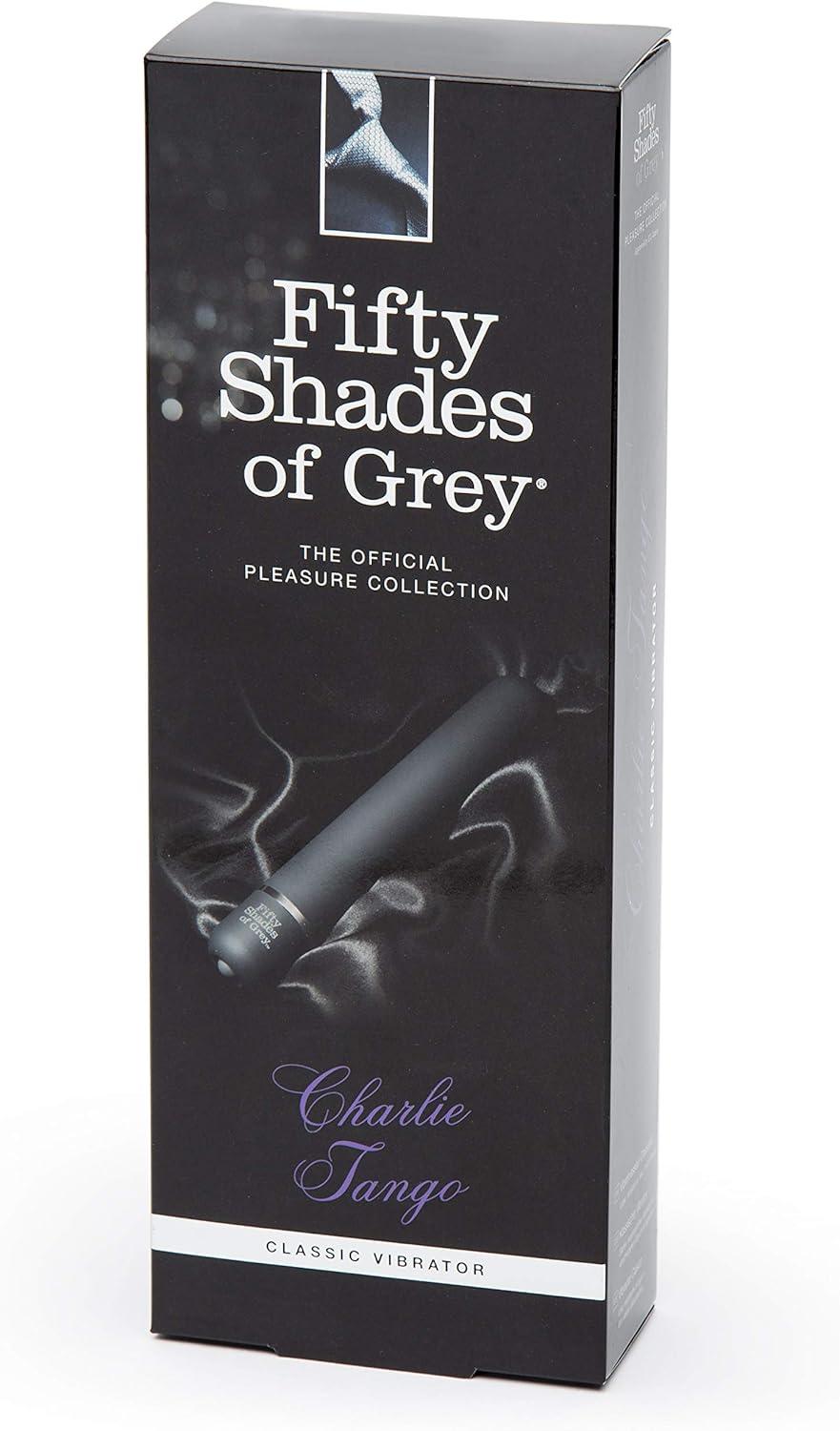 imageFifty Shades of Grey Charlie Tango Black Classic Vibrator with Smooth Tip 100 Waterproof