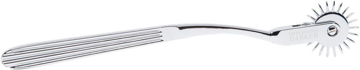 imageFifty Shades of Grey Darker Adrenaline Spikes Pinwheel 75 Inch Metal Wartenberg Pinwheel for Heightened Stimulation 59g Stimulator Prickly Sensations Includes Satin Bag Silver
