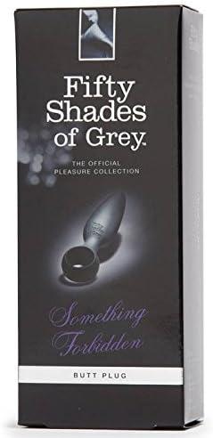 imageFifty Shades of Grey Something Forbidden Butt Plug 35 Inch Anal Plug with Finger Loop Waterproof amp Silicone Black