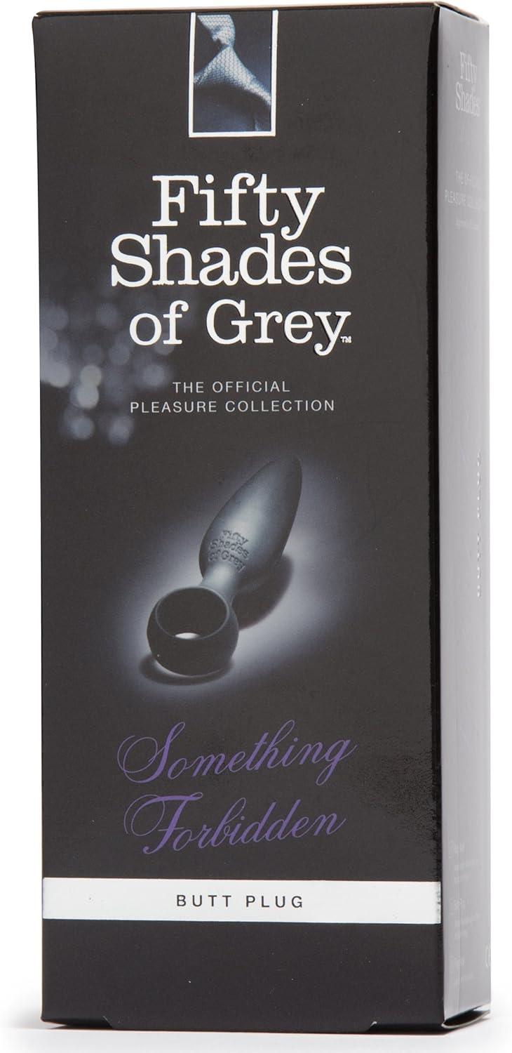 imageFifty Shades of Grey Something Forbidden Butt Plug 35 Inch Anal Plug with Finger Loop Waterproof amp Silicone Black