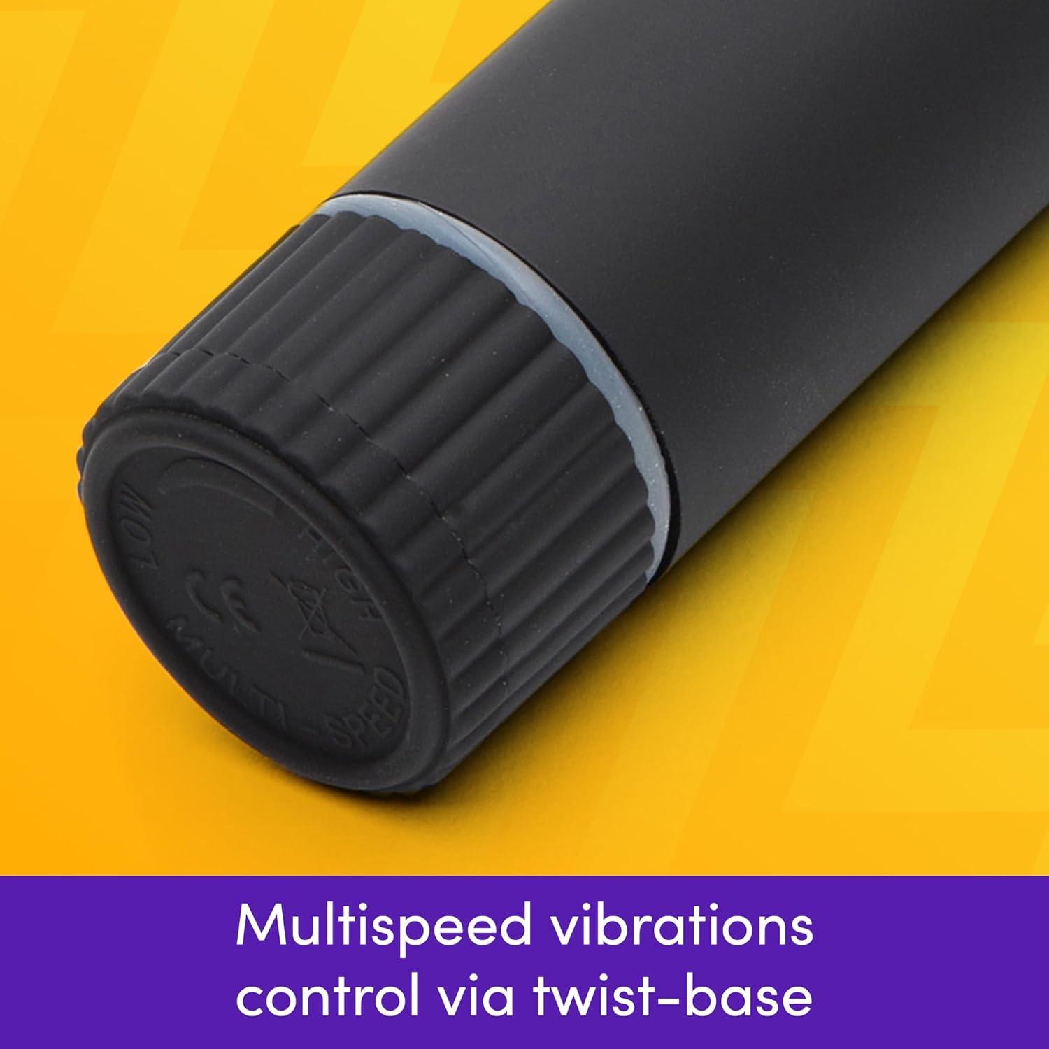 imageLovehoney Black Beauty Classic Vibrator Plastic Multispeed Vibrations Waterproof