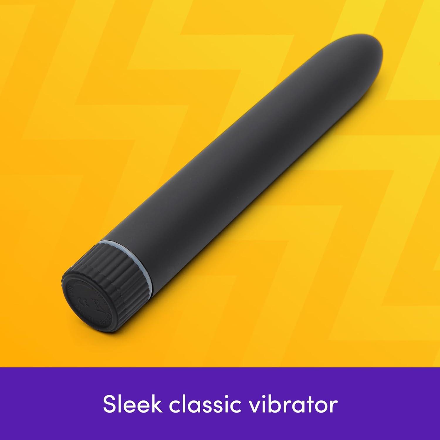 imageLovehoney Black Beauty Classic Vibrator Plastic Multispeed Vibrations Waterproof