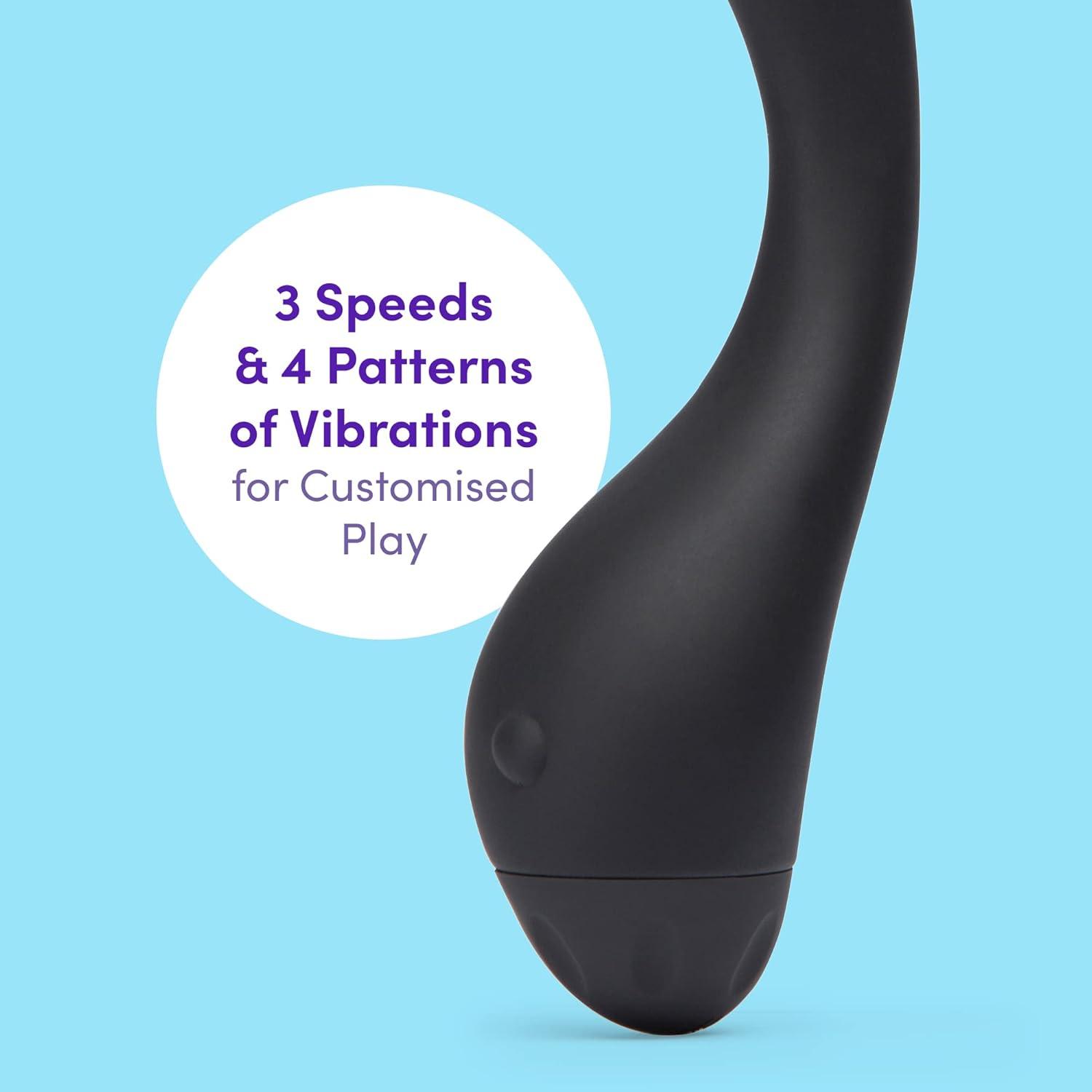 imageLovehoney Black Power Play GSpot Vibrator with 7 Functions Silicone Waterproof