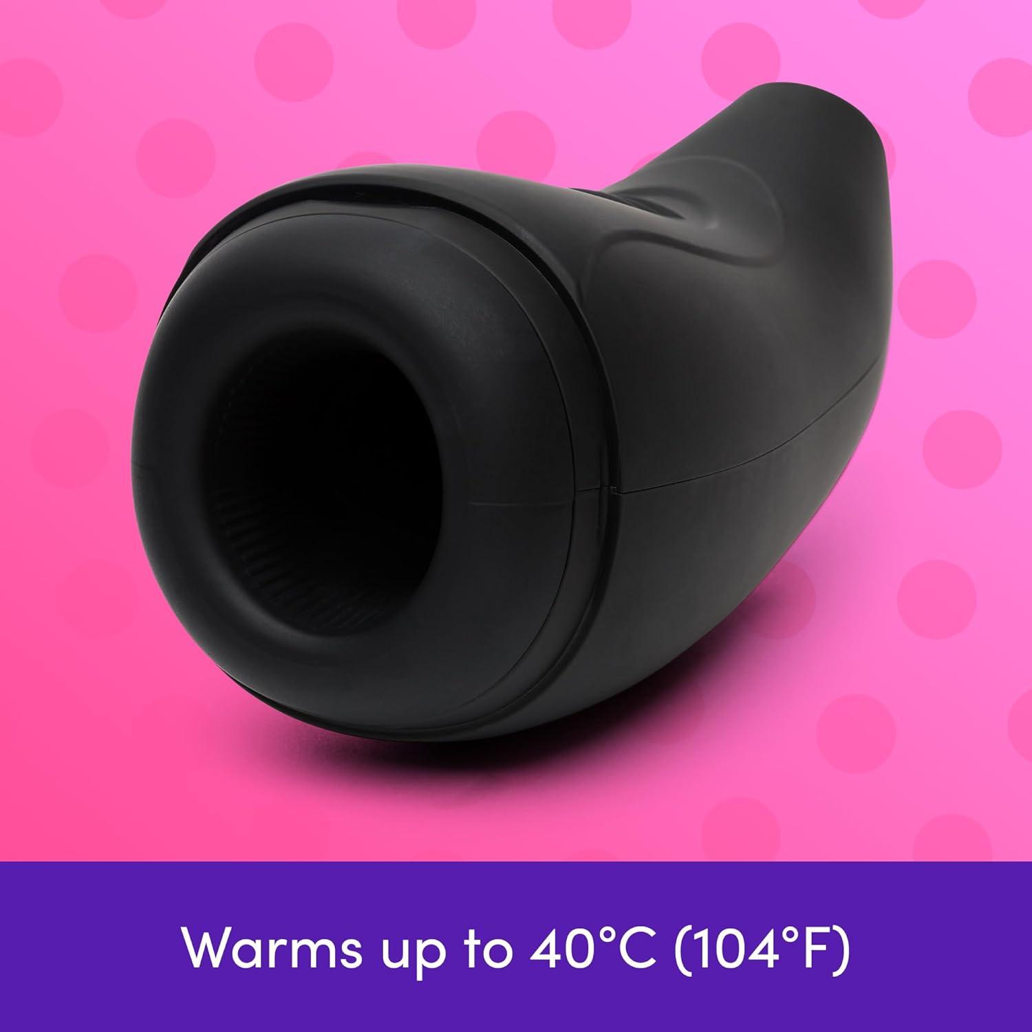 imageLovehoney Blowmotion Male Masturbator Lifelike Warming Male Sex Toy 10 Powerful Vibration Modes Pulsing Adult Sex Toys for Men Pocket Pussy Automatic Electric Penis Stroker Sexual Massager