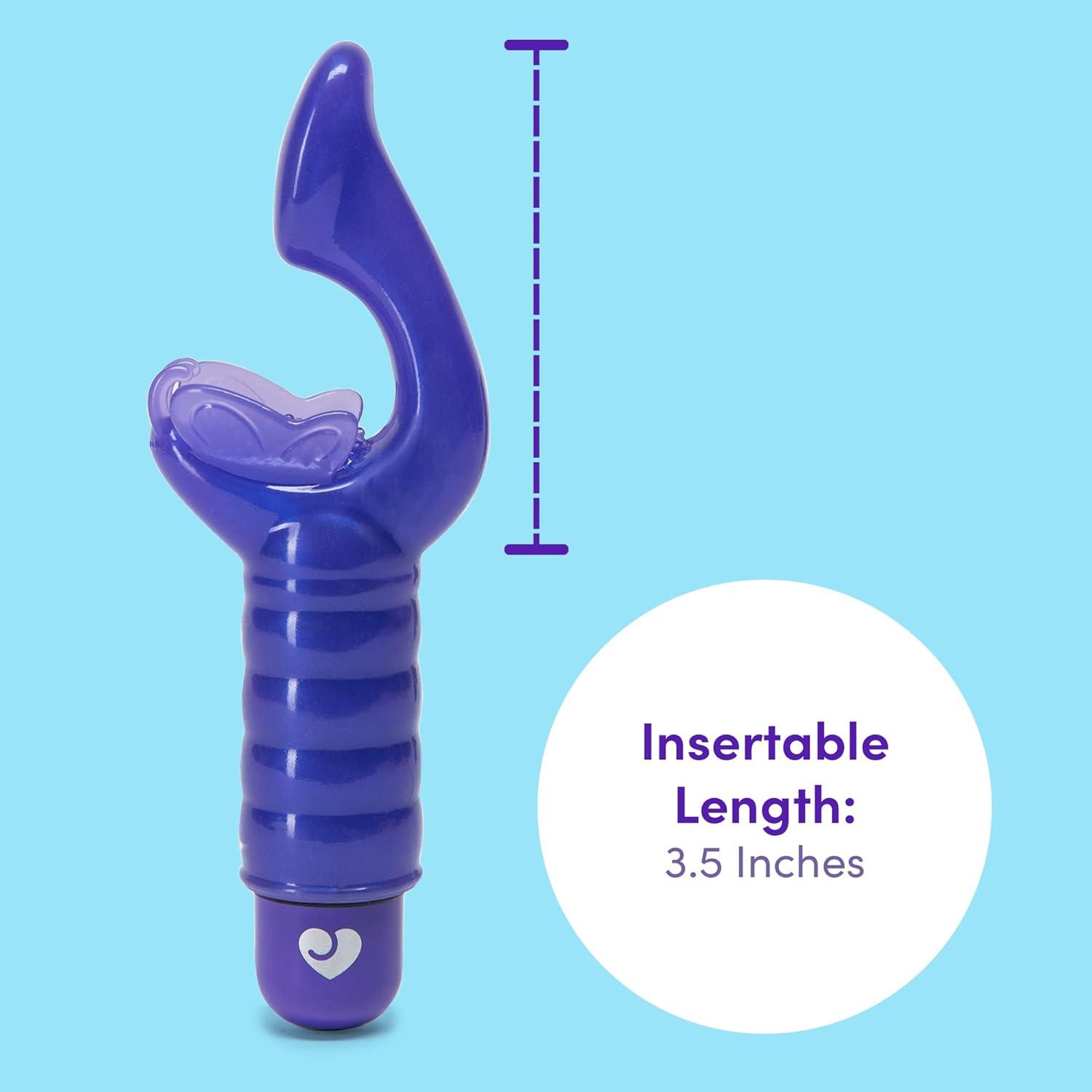 imageLovehoney Blue GKiss Fluttering GSpot Vibrator Soft Plastic Waterproof amp Beginners Friendly