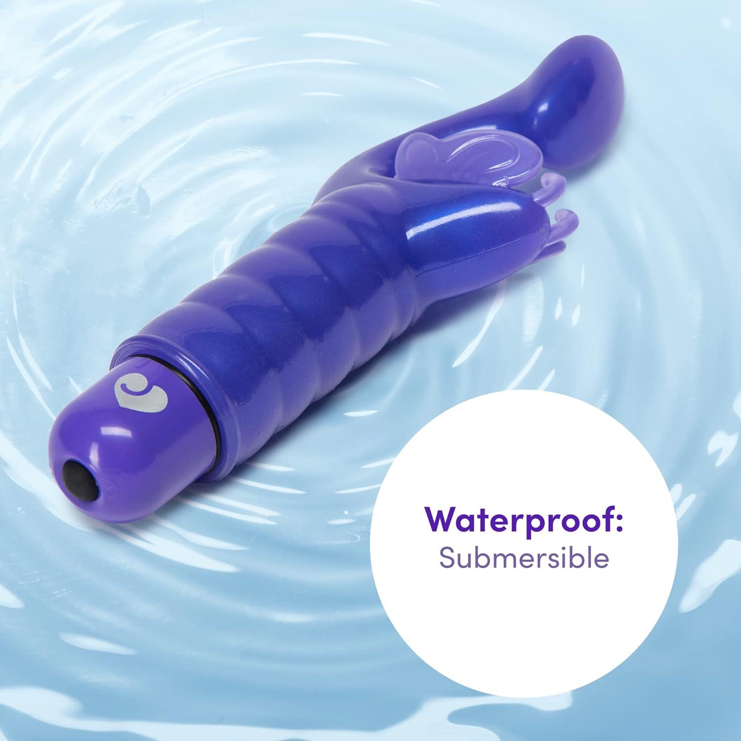imageLovehoney Blue GKiss Fluttering GSpot Vibrator Soft Plastic Waterproof amp Beginners Friendly