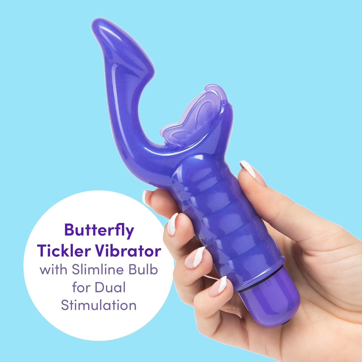 imageLovehoney Blue GKiss Fluttering GSpot Vibrator Soft Plastic Waterproof amp Beginners Friendly