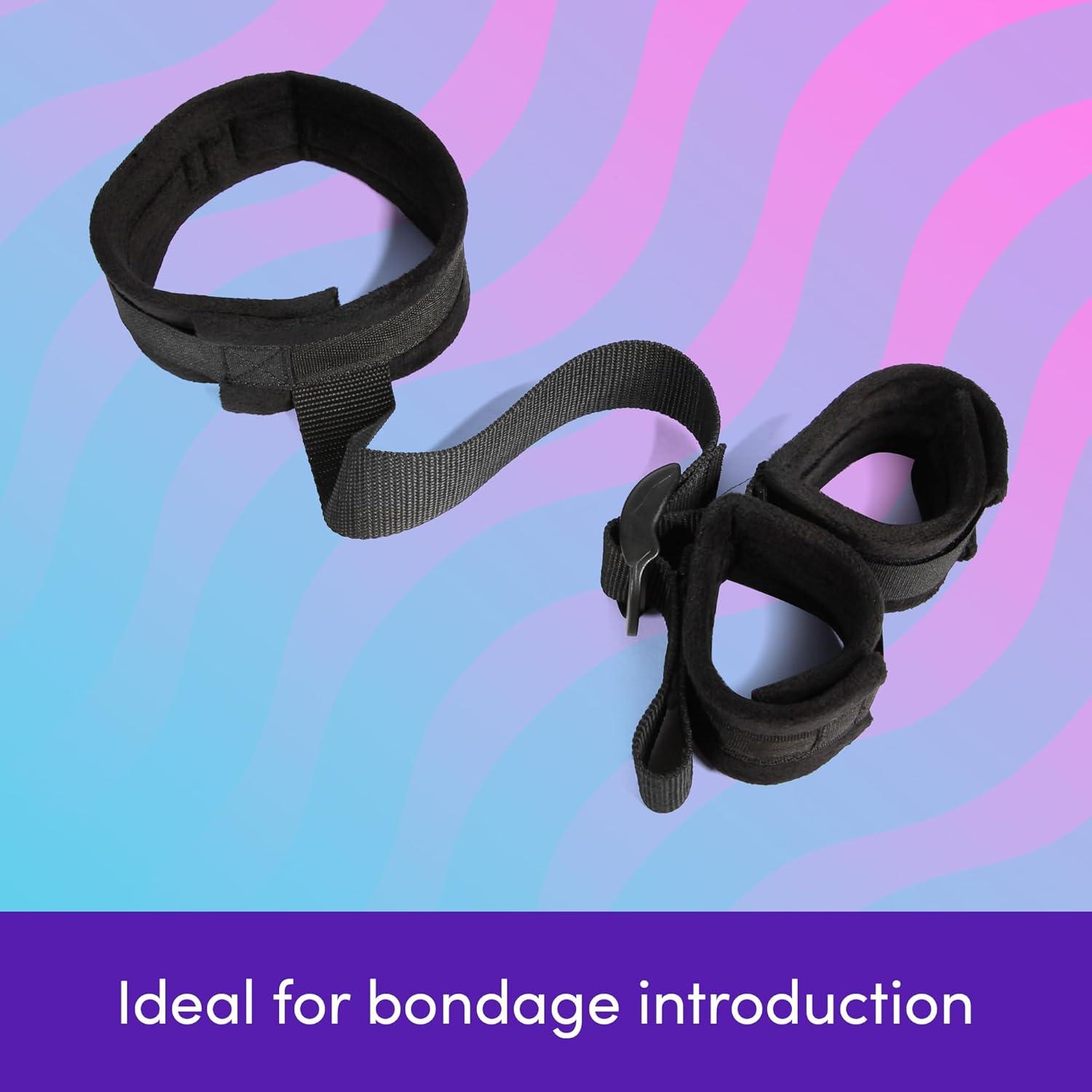imageLovehoney Bondage Boutique Collar to Wrist Sex Restraints Adjustable Behind Back Padded Handcuffs BDSM Collar amp Leash for Bedroom Adult Games Sexy Role Play Bondage Kit Sex Toys for Couples