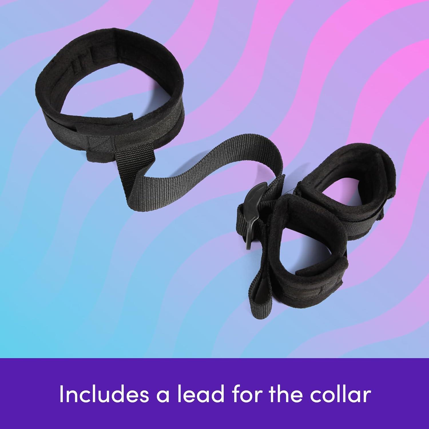 imageLovehoney Bondage Boutique Collar to Wrist Sex Restraints Adjustable Behind Back Padded Handcuffs BDSM Collar amp Leash for Bedroom Adult Games Sexy Role Play Bondage Kit Sex Toys for Couples