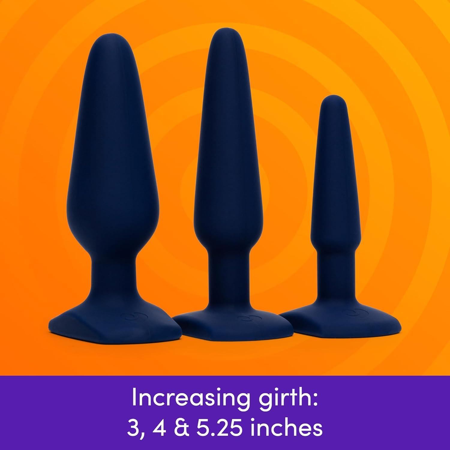 imageLovehoney Booty Bound Butt Plug Kit 3 PCS Silicone Anal Training Set for Beginners Flared Anal Plugs for Men Women amp Couples Adult Sex Toys Small Medium amp Large Prostate Massager Adult Toy