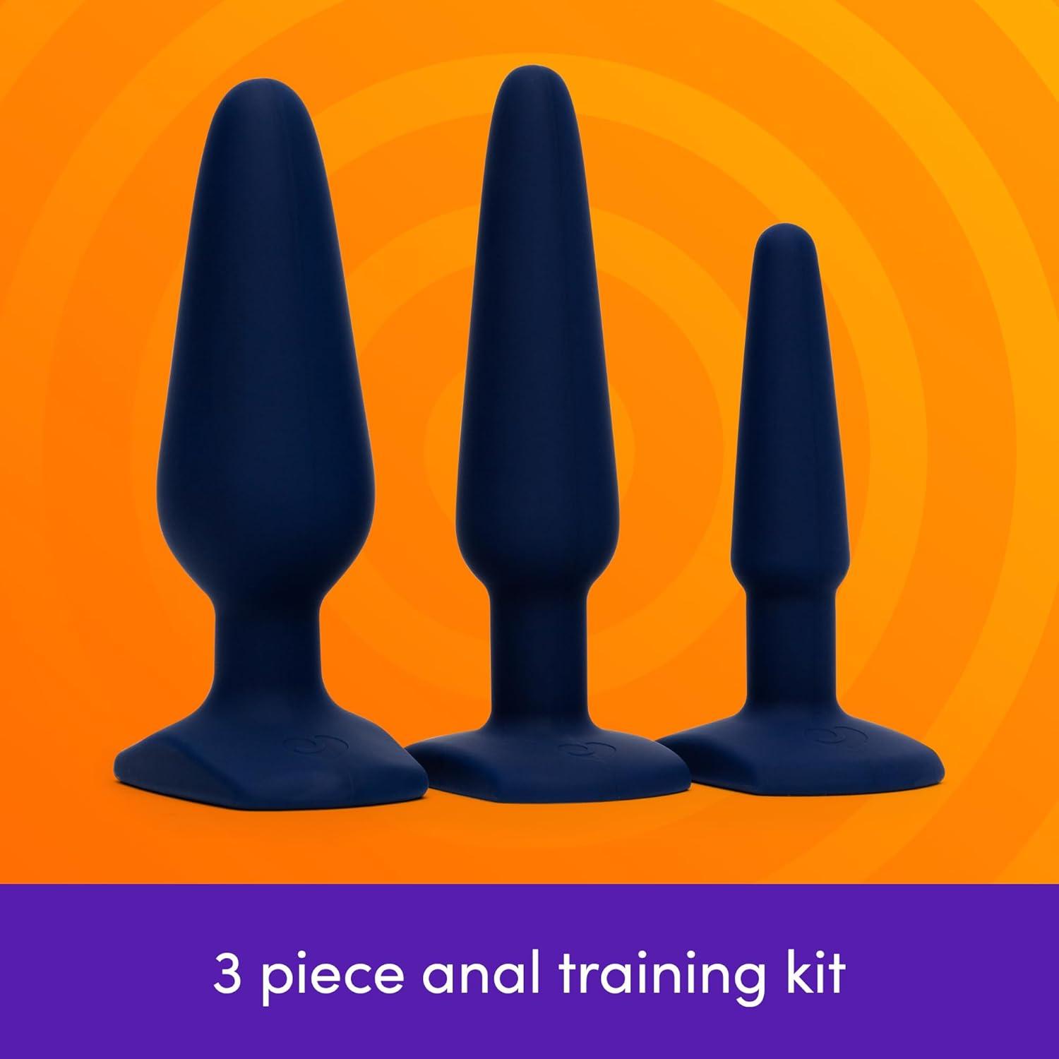 imageLovehoney Booty Bound Butt Plug Kit 3 PCS Silicone Anal Training Set for Beginners Flared Anal Plugs for Men Women amp Couples Adult Sex Toys Small Medium amp Large Prostate Massager Adult Toy