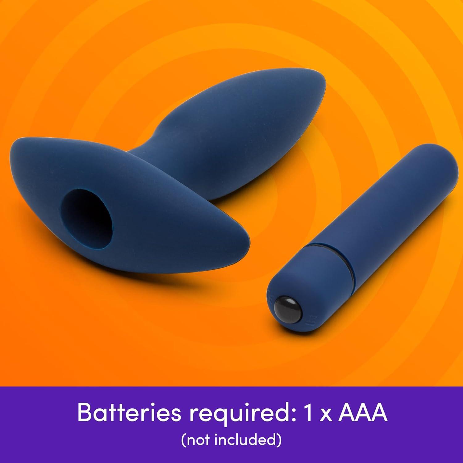 imageLovehoney Butt Tingler Vibrating Butt Plug 35 Inch Male Sex Toy 7 Vibration Patterns amp 3 Speeds Anal Plug Vibrator for Men amp Women Silicone Prostate Massager Couples Adult Toys Game BlackBlue
