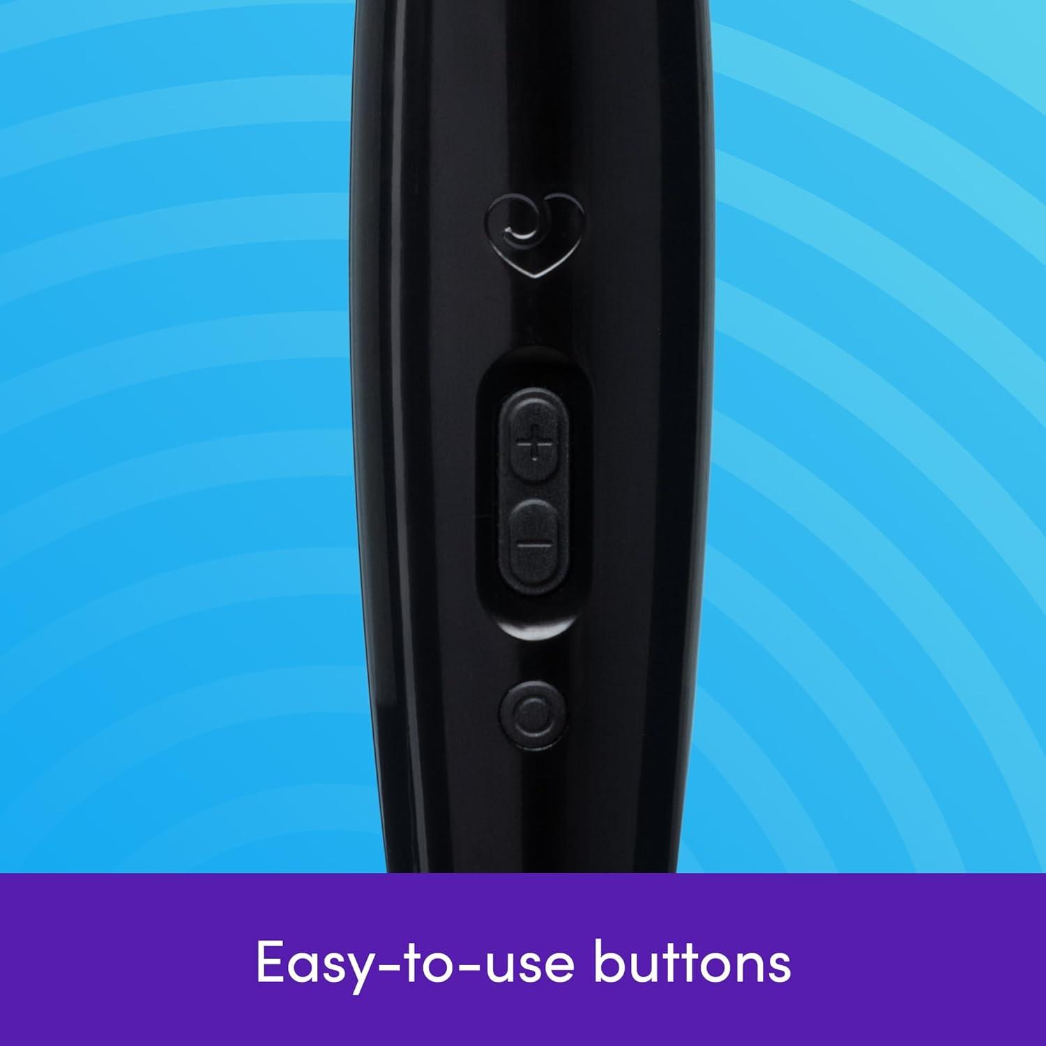 imageLovehoney Cordless Handheld Personal Massager for Women Rechargeable Back Neck amp Shoulder Wand Massager for Muscle Pain Relief 12 Powerful Modes amp Flexible Silicone Head Black
