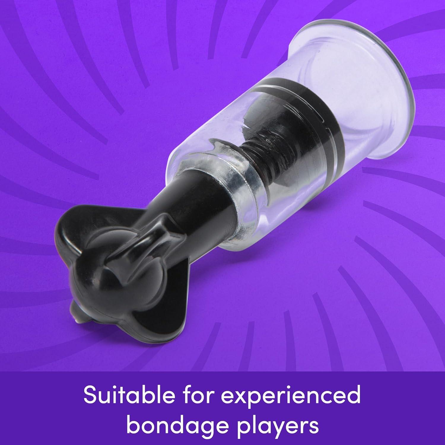 imageLovehoney DOMINIX Deluxe Nipple amp Clit Triple Sucker Set Powerful Suction Pumps for Intense Nipple amp Clitoral Play Adjustable TwistTop Chambers for BDSM Sensation Play Clear Adult Sex Toy